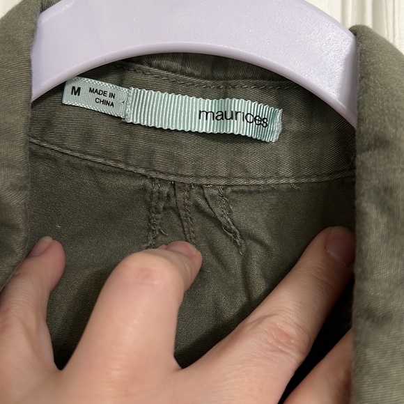 Maurice’s Ladies Women’s Army Green Zip Up Jacket Size M - Picture 4 of 5